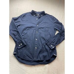 Bonobos Button Down Shirt Mens M Short Navy Blue Slim Fit Long Sleeve Stretch